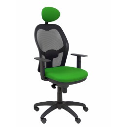 SILLA JORQUERA MALLA NEGRO CABECERO FIJO ASIENTO BALI VERDE 15SNBALI15C