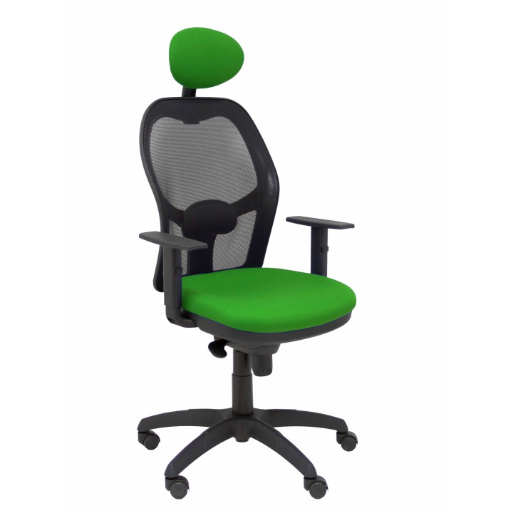 SILLA JORQUERA MALLA NEGRO CABECERO FIJO ASIENTO BALI VERDE 15SNBALI15C