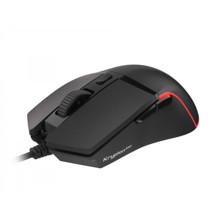 Genesis Krypton 220 Raton gaming usb tipo-a optico 6400dpi negro
