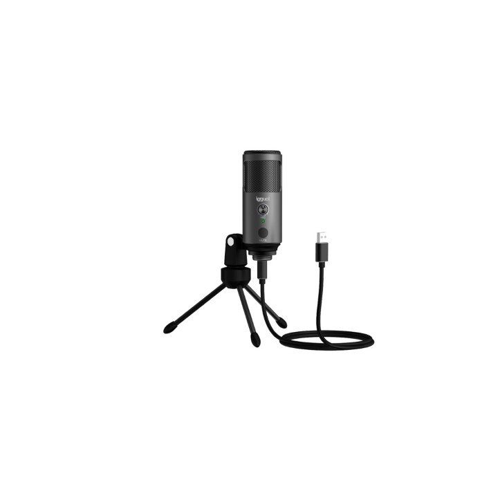 iggual Micrófono condensador Podcasting Pro Gris