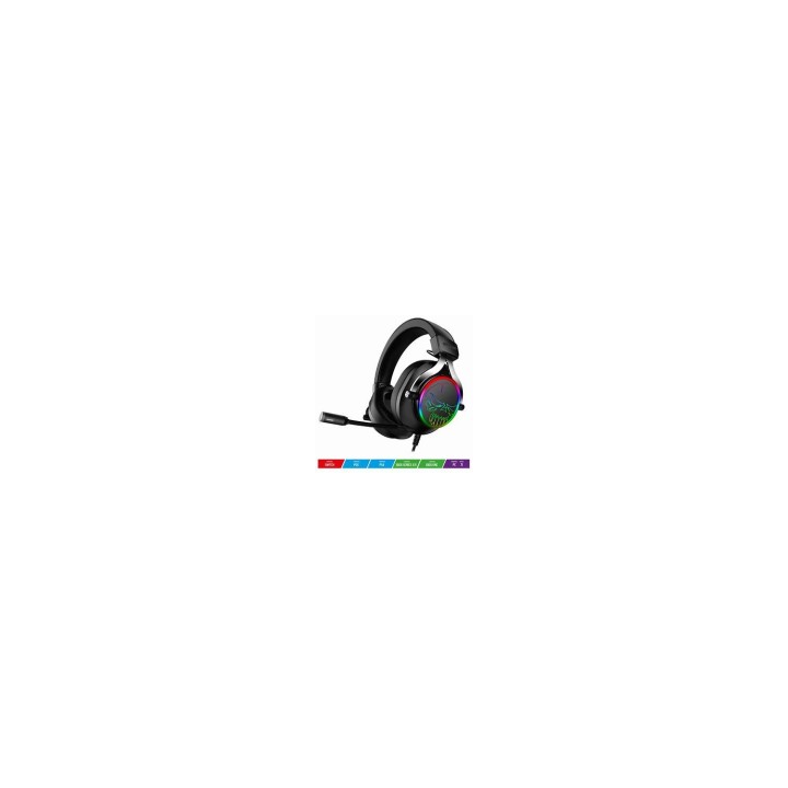 Spirit of gamer Auriculares gaming diadema jack 3.5 usb 2.0 gris oscuro