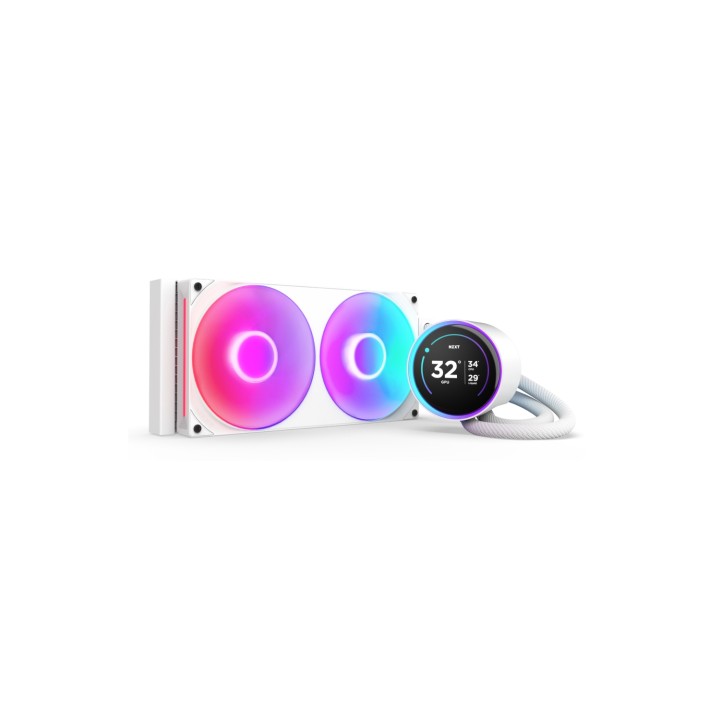 NZXT Kraken Elite 280 RGB Procesador Sistema de refrigeración líquida todo en uno 14 cm Blanco 1 pieza(s)