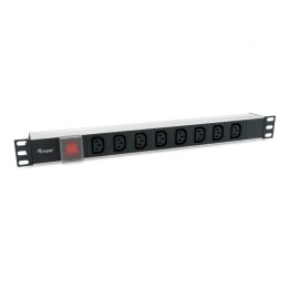 Equip unidad de distribución de energÍ­a (PDU) 8 salidas AC 1U Negro