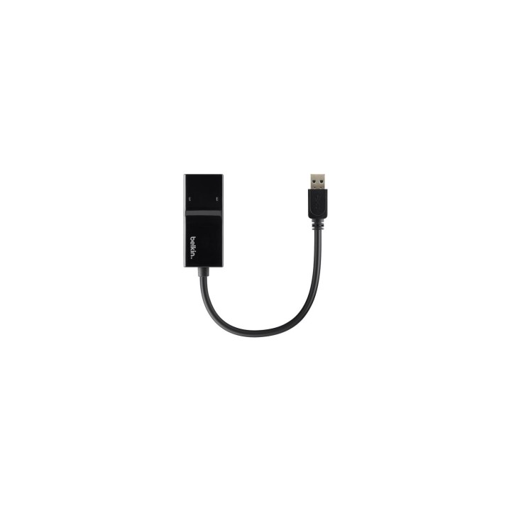 Belkin Adaptador Gigabit Ethernet USB 3.0 - Ethernet RJ-45 Negro