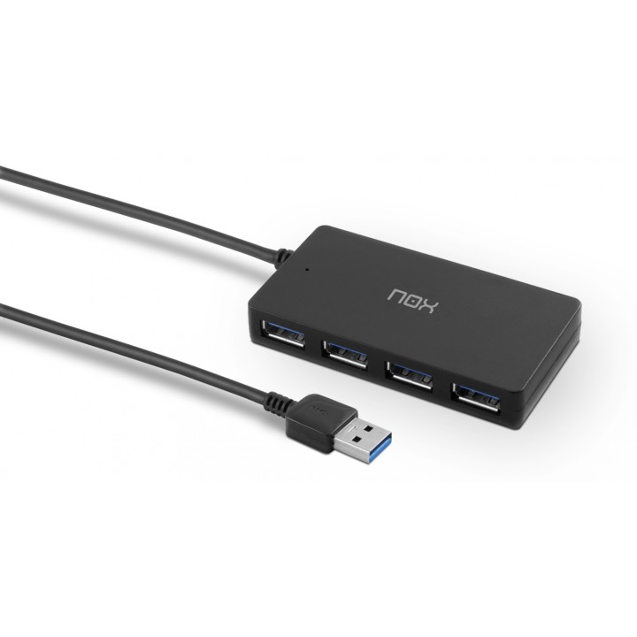 NOX Lite Hub One USB 3.2 Gen 1 (3.1 Gen 1) Type-A 10 Mbit/s Negro
