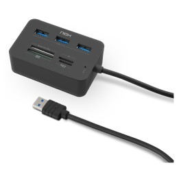 NOX Lite Reader One Alámbrico USB 3.2 Gen 1 (3.1 Gen 1) Type-A Negro