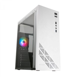 Mars Gaming MC100W Caja torre ATX ventilador 90mm FRGB convect-cool blanco