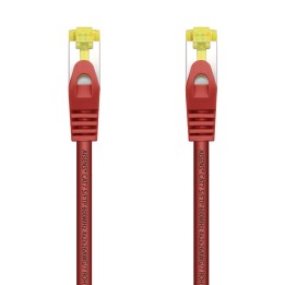 AISENS Cable De Red Latiguillo RJ45 LSZH Cat.7 600 MHz S/FTP PIMF AWG26, Rojo, 1.0 m