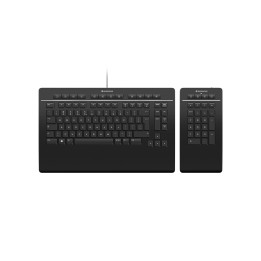 3Dconnexion Keyboard Pro with Numpad teclado USB Negro