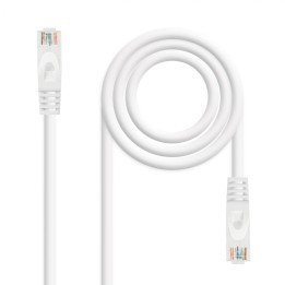 Nanocable Cable Red Latiguillo RJ45 LSZH CAT.6A UTP AWG24, Blanco, 25 cm