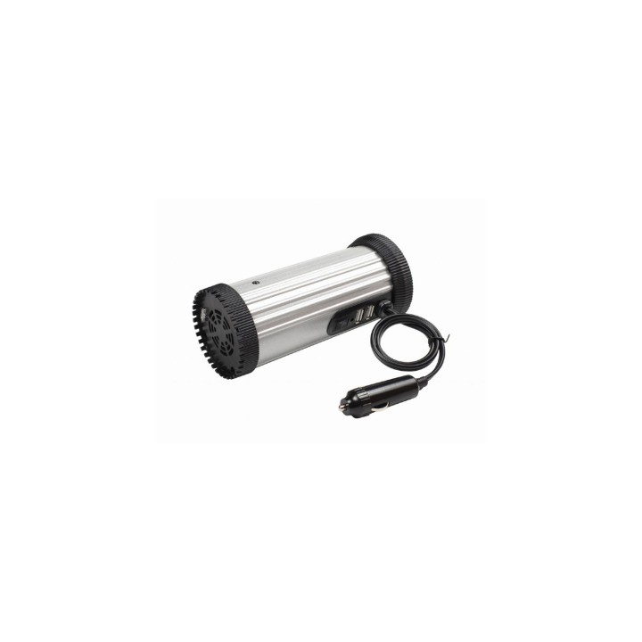 Gembird EG-PWC150-01 adaptador e inversor de corriente Auto 150 W Negro, Gris