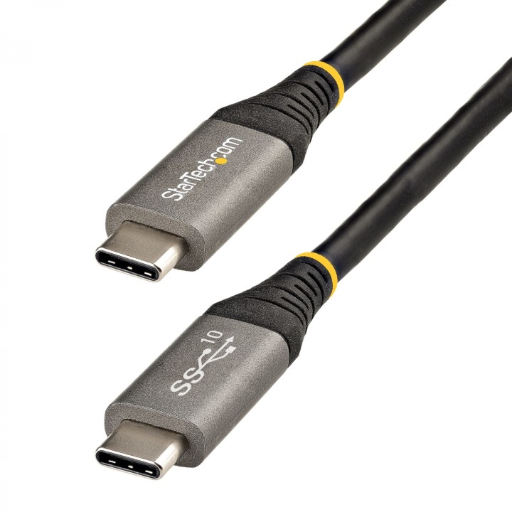 StarTech.com Cable de 50cm USB-C de 10Gbps - Cable USB Tipo C - Cable USB TipoC USB 3.1/3.2 Gen 2 - Con Carga por Entrega de