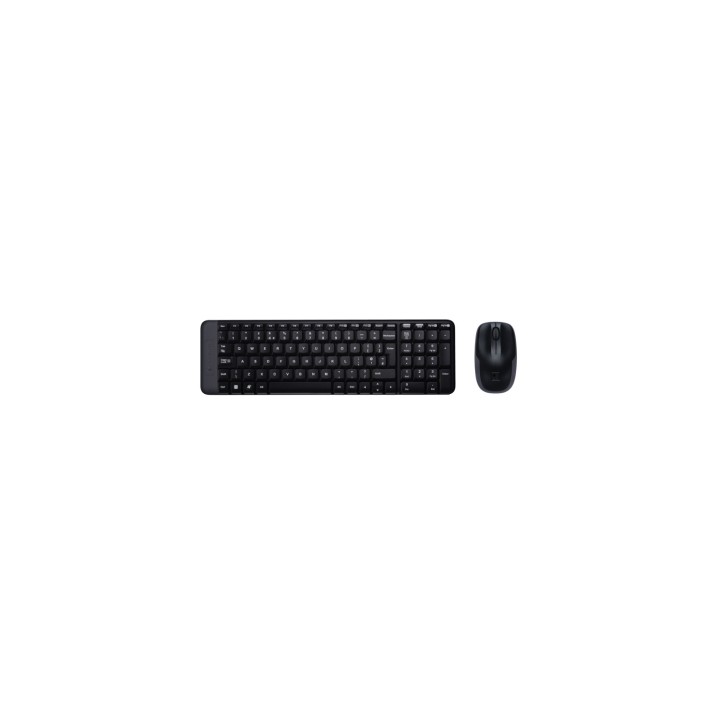 Logitech Wireless Combo MK220 teclado RF inalámbrico QWERTY Inglés Negro