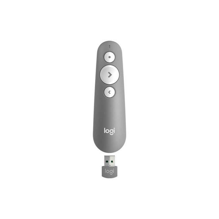 Logitech R500 Laser Presentation Remote apuntador inalámbricos Bluetooth/RF Gris
