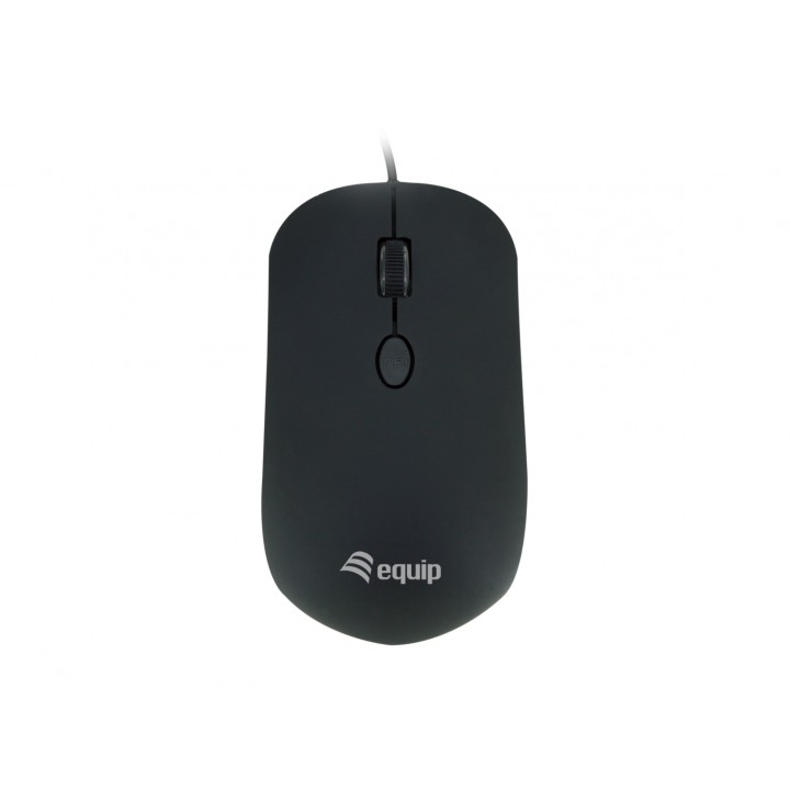 Equip 245114 ratón Ambidextro USB tipo A Í“ptico 1600 DPI