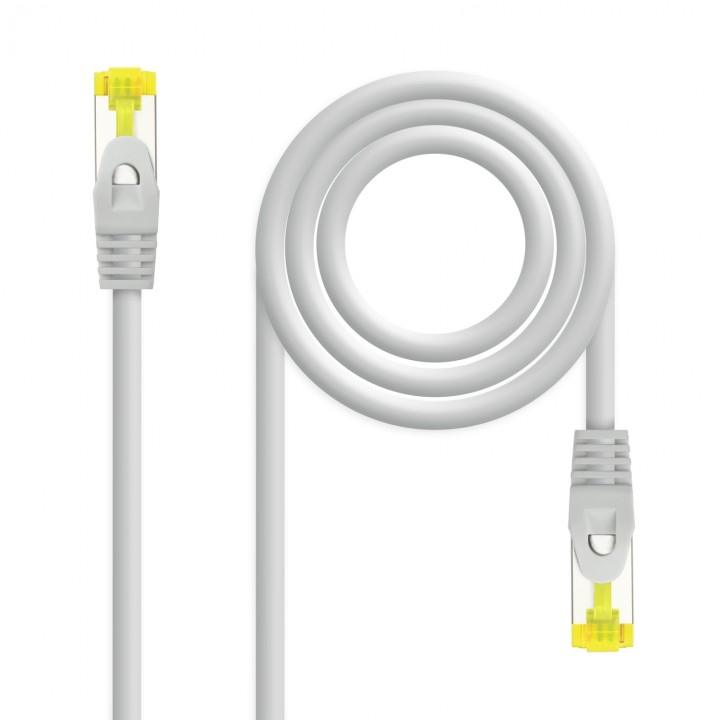 Nanocable Cable Red Latiguillo RJ45 LSZH CAT.6A SFTP AWG26, Gris, 30 cm