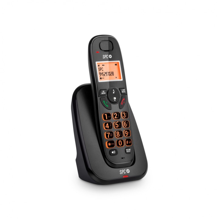 SPC Kairo Teléfono analógico Identificador de llamadas Negro