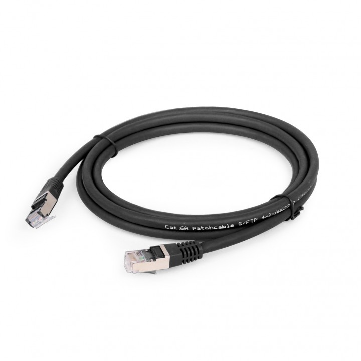 Gembird PP6A-LSZHCU-BK-3M cable de red Negro Cat6a S/FTP (S-STP)