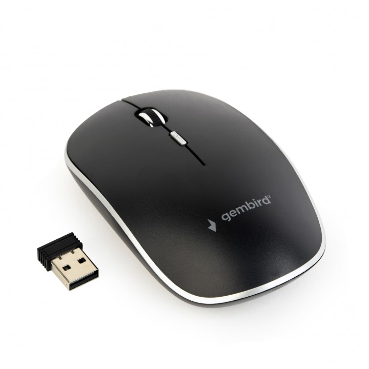 Gembird MUSW-4BS-01 ratón Ambidextro RF inalámbrico Í“ptico 1600 DPI