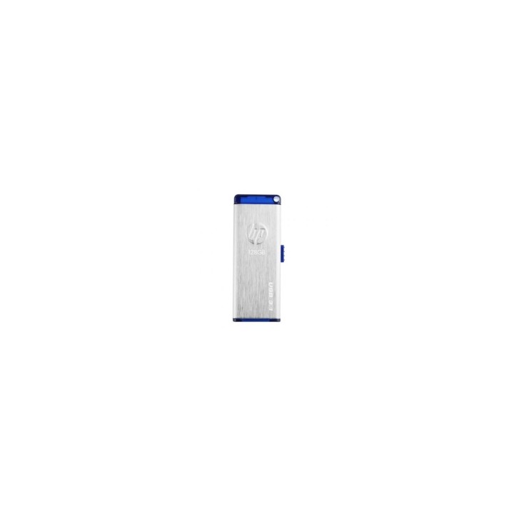 MEMORIA HP X730W USB 3.1 128GB 140MB/S LECTURA ACERO INOX AZUL HPFD730W-128