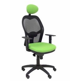 SILLA JORQUERA MALLA NEGRO CABECERO FIJO ASIENTO BALI VERDE 15SNBALI22C
