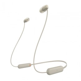 Sony WI-C100 Auriculares Inalámbrico Dentro de oÍ­do Llamadas/Música Bluetooth Beige