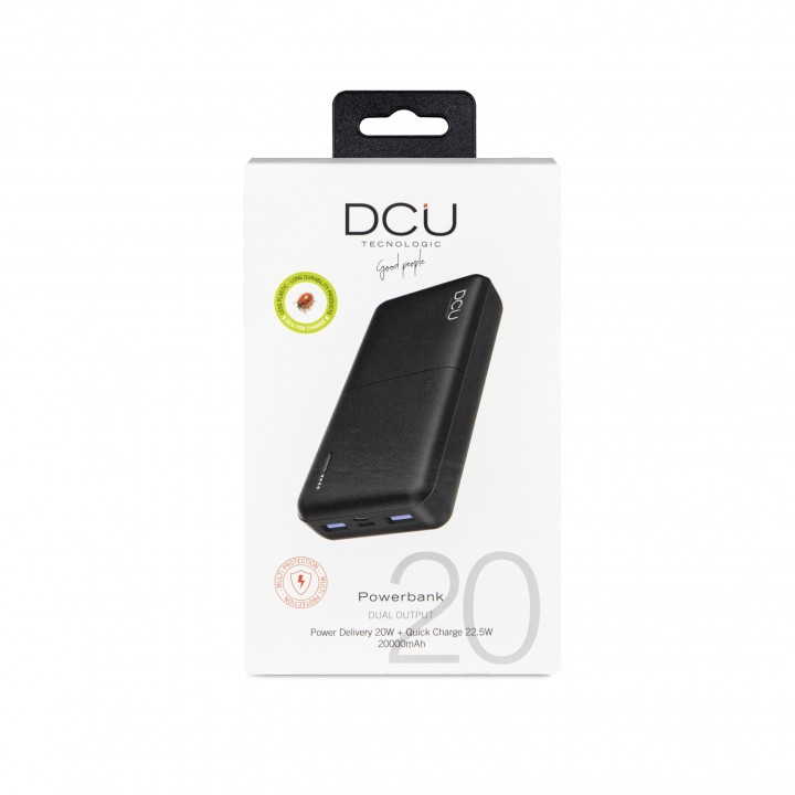 Power Bank doble salida USB Power Delivery 20W + Quick Charge 22.5W 20000mAh