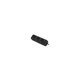 Lanberg PS0-03F-0150-BK base múltiple 1,5 m 3 salidas AC Interior Negro