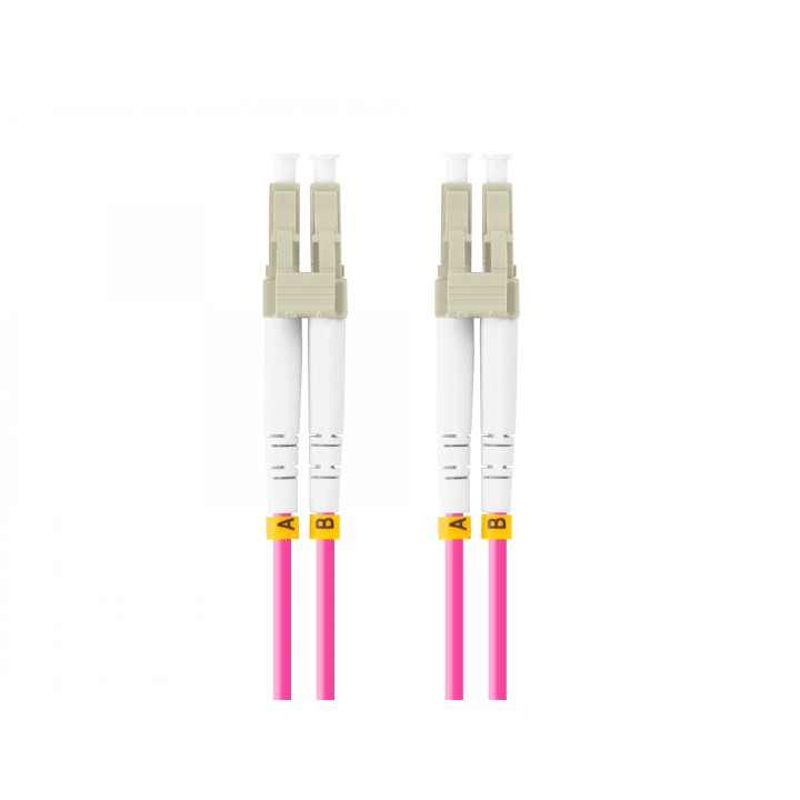 Lanberg FO-LULU-MD41-0050-VT cable de fibra optica 5 m LC/UPC OM4 Violeta
