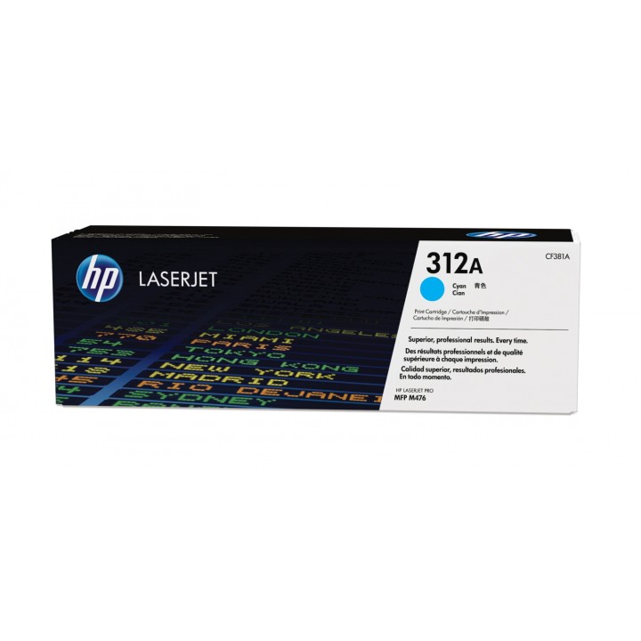 HP Cartucho de tóner 312A cian para LaserJet