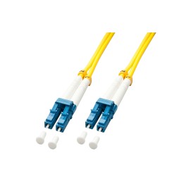 Lindy 47452 cable de fibra optica 3 m LC OS2 Amarillo