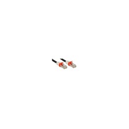 Lindy Cat.6 (A) SSTP / S/FTP PIMF Premium 0.5m cable de red Negro 0,5 m