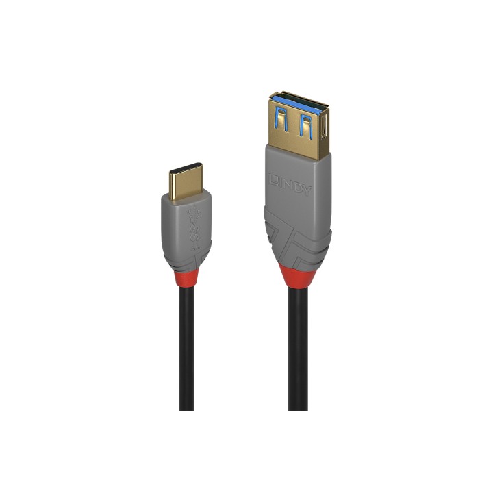 Lindy 36895 cable USB 0,15 m USB 3.2 Gen 2 (3.1 Gen 2) USB C USB A Negro
