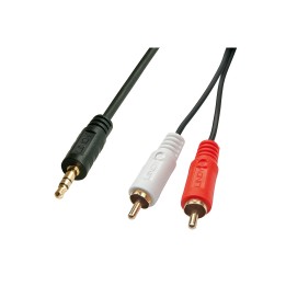 Lindy 35681 cable de audio 2 m 3,5mm 2 x RCA Negro, Rojo, Blanco