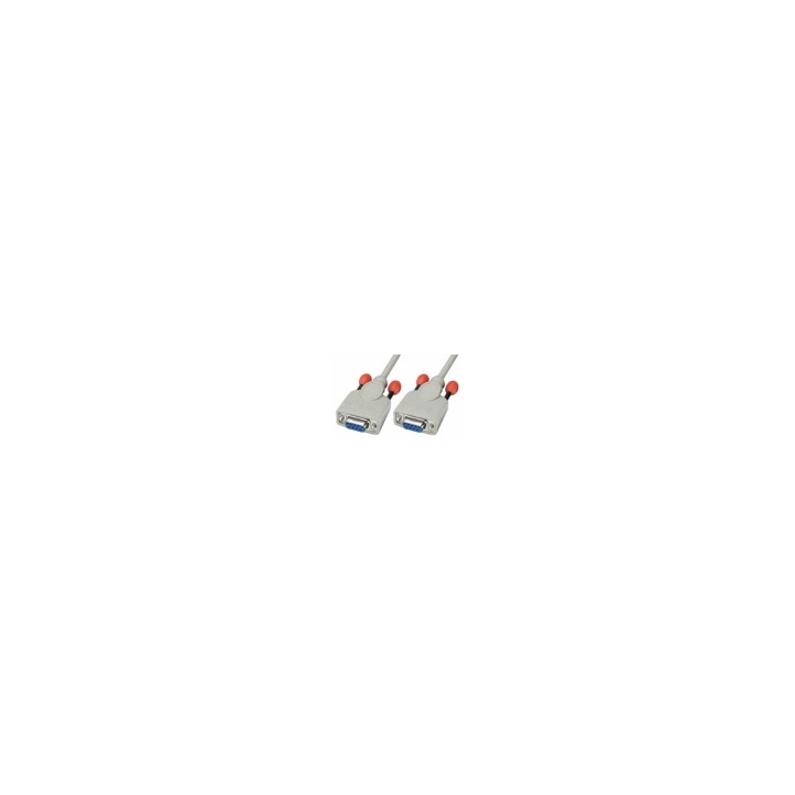 Lindy 3m Null modem cable cable de red Blanco