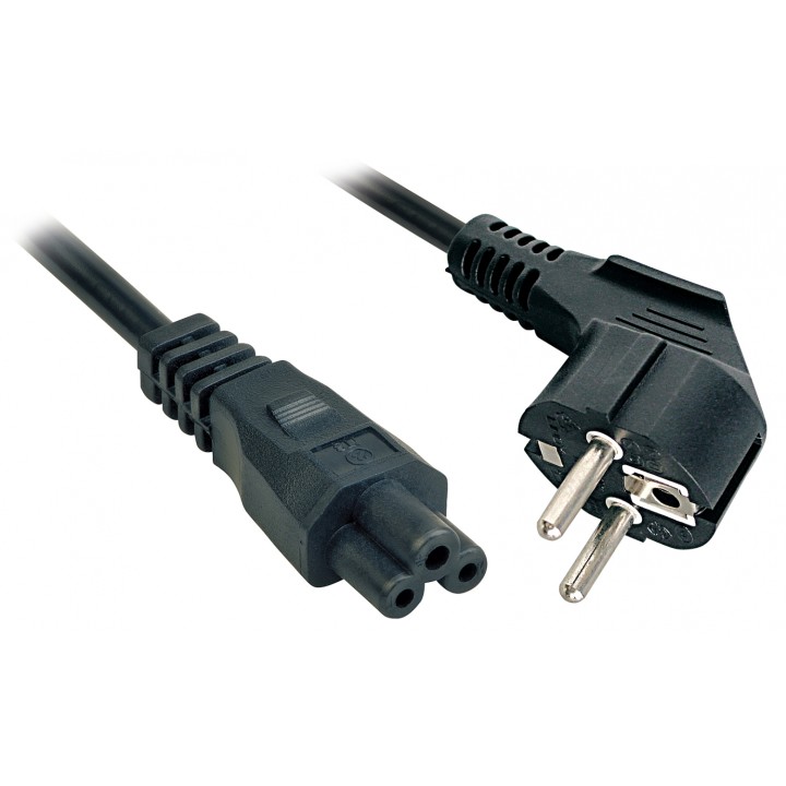 Lindy 3m, CEE 7/7 - IEC 320 C5 Negro CEE7/7 C5 acoplador