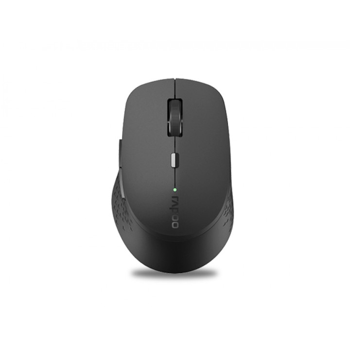 RAPOO Ratón Inalámbrico M300, Silencioso, Multimodo, Diseño ergonómico, BaterÍ­a duradera, Color negro