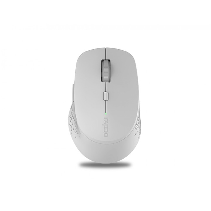 RAPOO Ratón Inalámbrico M300, Silencioso, Multimodo, Diseño ergonómico, BaterÍ­a duradera, Color gris