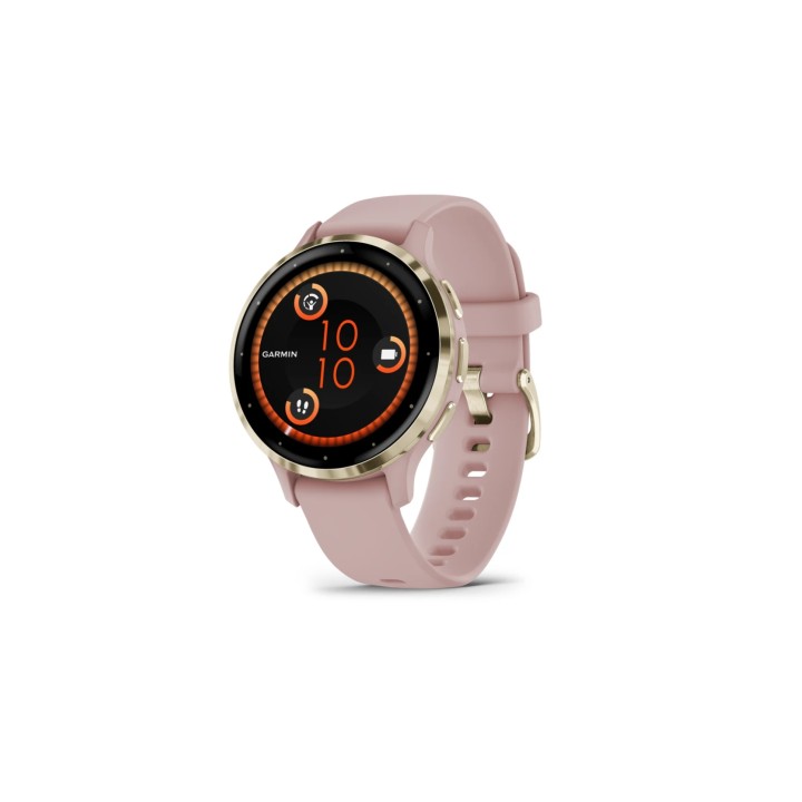 Garmin Venu 3S 3,05 cm (1.2") AMOLED 41 mm Digital 390 x 390 Pixeles Pantalla táctil Oro, Rosa Wifi GPS (satélite)