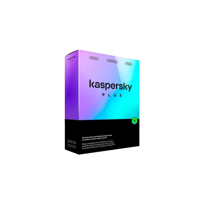 Antivirus Kaspersky Plus/ 3 Dispositivos/ 1 Año