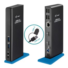 I-TEC USB 3.0/USB-C Dual HDMI Docking Station Negro