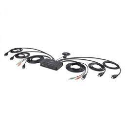 StarTech.com C2-DH46-UA2-CBL-KVM interruptor KVM Negro
