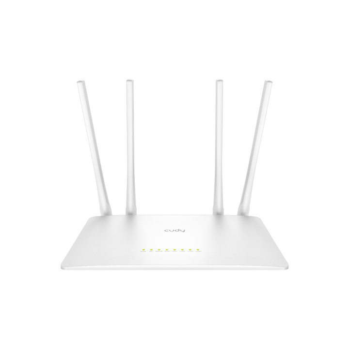 Cudy WR1200 router inalámbrico Ethernet rápido Doble banda (2,4 GHz / 5 GHz) Blanco