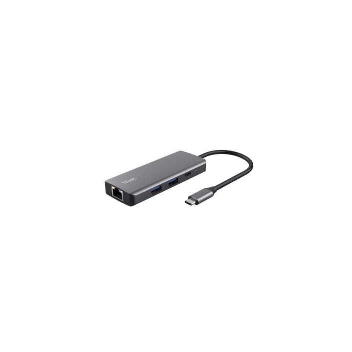 Trust Dalyx USB Tipo C 1000 Mbit/s Plata