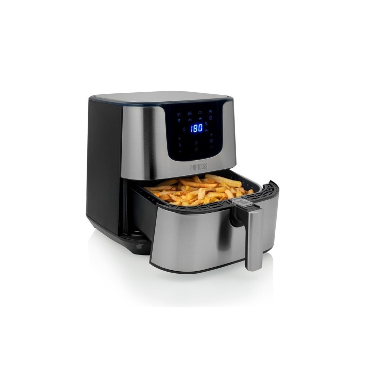 Princess 182060 Sencillo 5,5 L Independiente 1700 W Freidora de aire caliente Plata