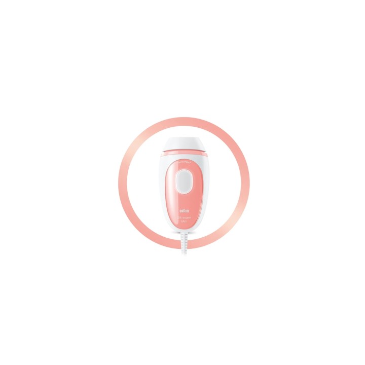 Braun Silk-expert Mini PL1000 IPL Luz pulsada intensa (IPL) Rosa, Blanco
