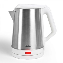 JATA JEHA1723 tetera eléctrica 2 L 1500 W Acero inoxidable, Blanco