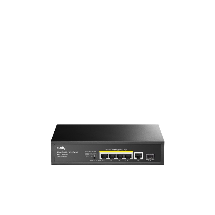 Cudy GS1005PTS1 switch Gigabit Ethernet (10/100/1000) EnergÍ­a sobre Ethernet (PoE) Negro