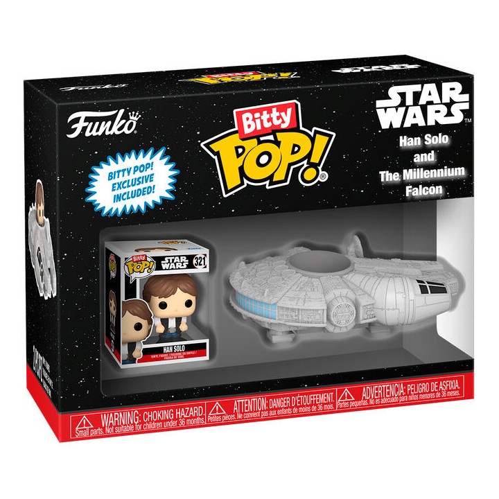 Figura Bitty POP Ride Star Wars Han Solo and the Millennium Falcon