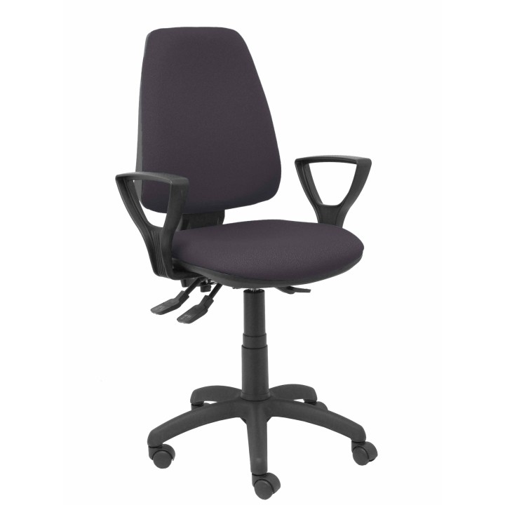 Piqueras y Crespo Silla Elche S bali gris oscuro brazos fijos